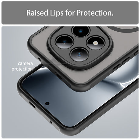Husa de protectie Techsuit HaloFrost II MagSafe compatibil cu Xiaomi Redmi Note 15 Pro+ 5G / Poco M8 Pro 5G, Negru