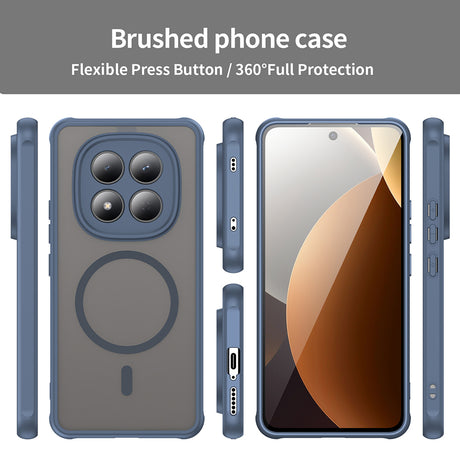 Husa de protectie Techsuit HaloFrost II MagSafe compatibil cu Xiaomi Redmi Note 15 Pro 4G, Bleumarin