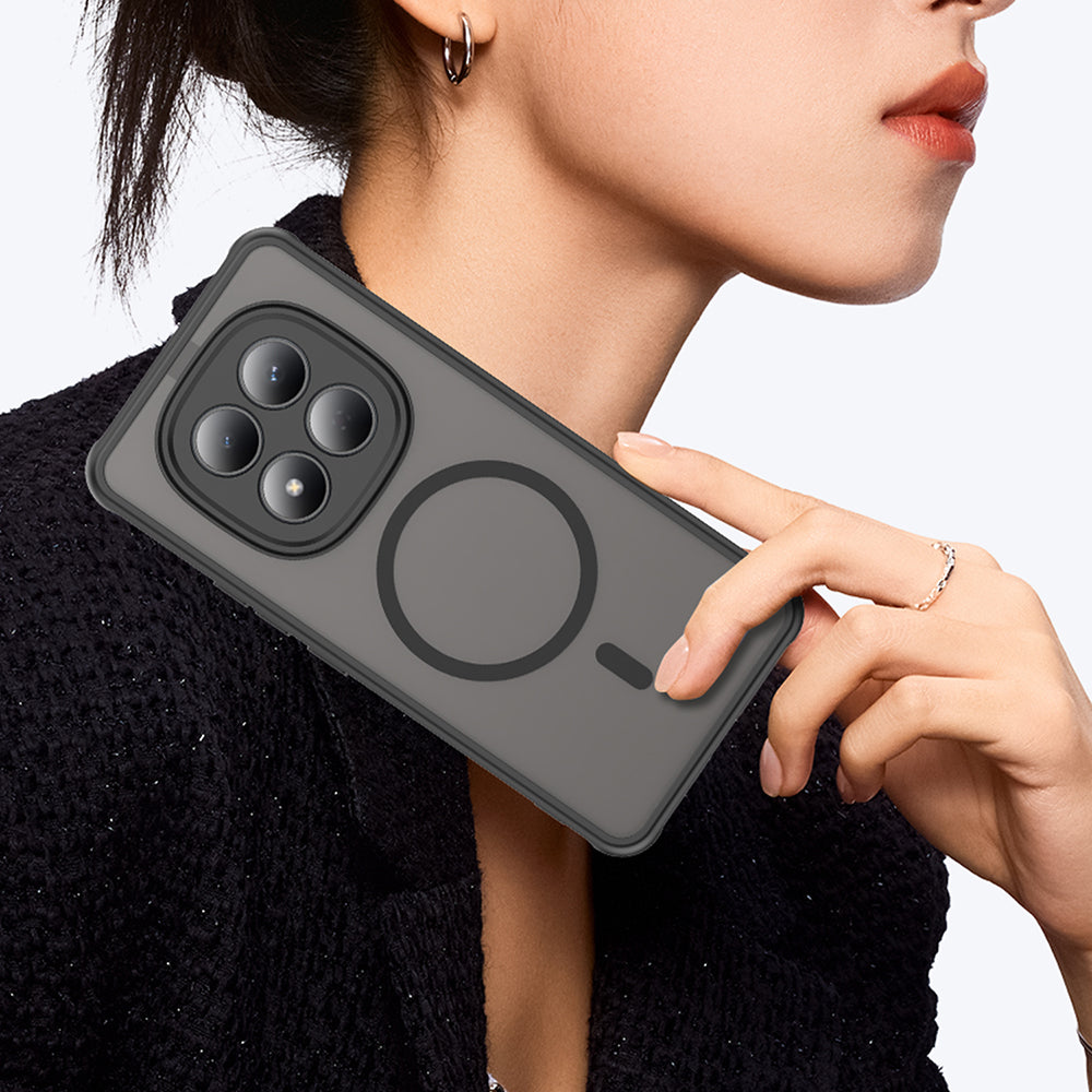 Husa de protectie Techsuit HaloFrost II MagSafe compatibil cu Xiaomi Redmi Note 15 Pro 4G, Negru