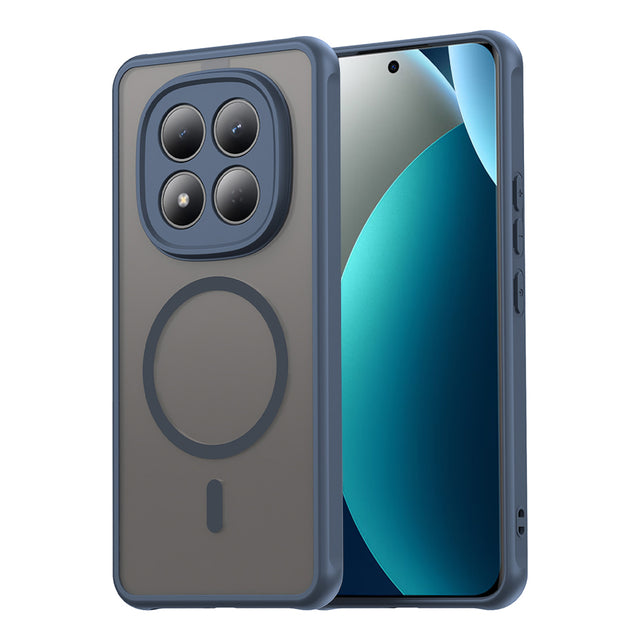 Husa de protectie Techsuit HaloFrost II MagSafe compatibil cu Xiaomi Redmi Note 15 Pro 4G, Bleumarin