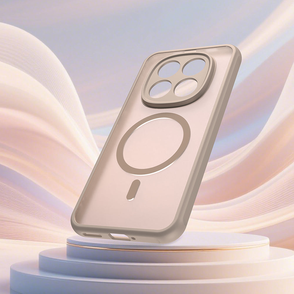 Husă Techsuit HaloFrost II MagSafe pentru Xiaomi Redmi Note 15 Pro 5G, aurie