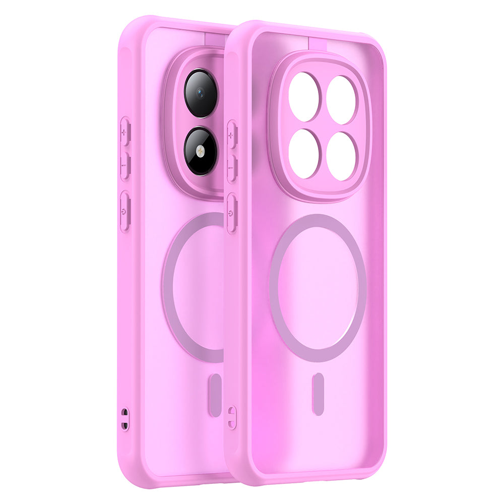 Husa de protectie Techsuit HaloFrost II MagSafe compatibil cu Xiaomi Redmi Note 15 Pro 5G, Roz