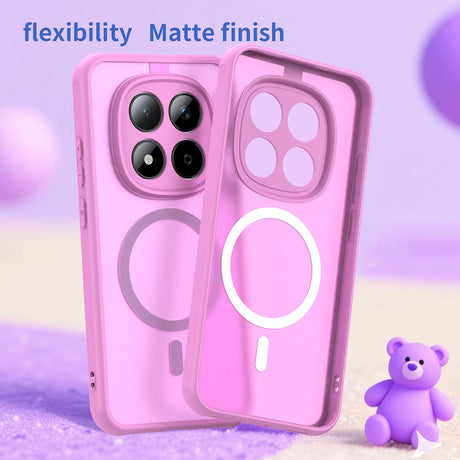 Husa de protectie Techsuit HaloFrost II MagSafe compatibil cu Xiaomi Redmi Note 15 Pro 5G, Roz