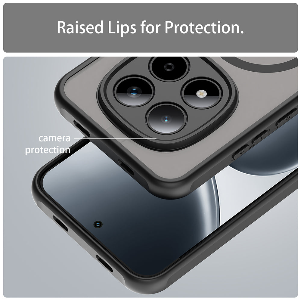 Husa de protectie Techsuit HaloFrost II MagSafe compatibil cu Xiaomi Redmi Note 15 Pro 5G, Negru