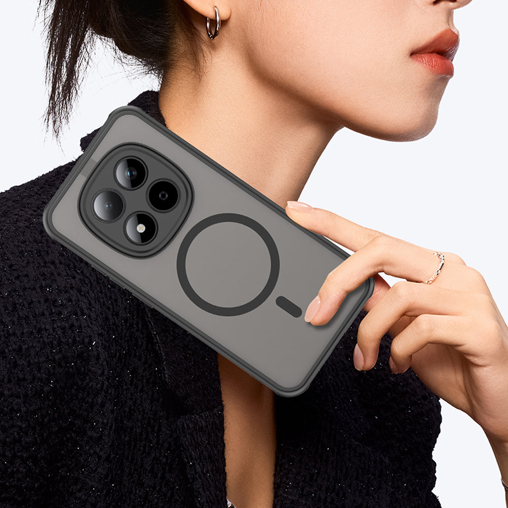 Husa de protectie Techsuit HaloFrost II MagSafe compatibil cu Xiaomi Redmi Note 15 Pro 5G, Negru