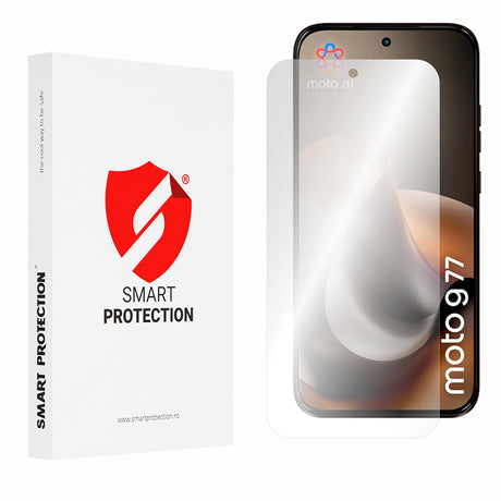 Folie de protectie Smart Protection Premium Classic (set de 2) compatibil cu Motorola Moto G77 / Moto G67, Transparent