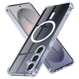 Husa de protectie Techsuit Shockproof Clear Silicone MagSafe compatibil cu Samsung Galaxy S26 Plus, Transparent