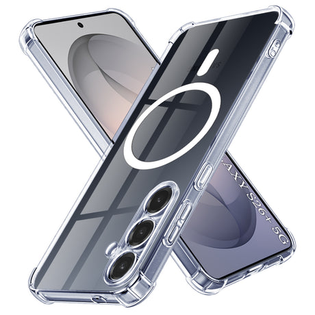 Husa de protectie Techsuit Shockproof Clear Silicone MagSafe compatibil cu Samsung Galaxy S26 Plus, Transparent