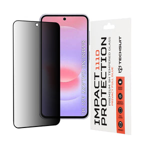 Folie de protectie Techsuit 111D Privacy Full Glue compatibil cu Samsung Galaxy A37 5G, Negru