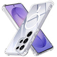 Husa de protectie Techsuit Shockproof Clear Silicone MagSafe compatibil cu Samsung Galaxy S26 Ultra, Transparent