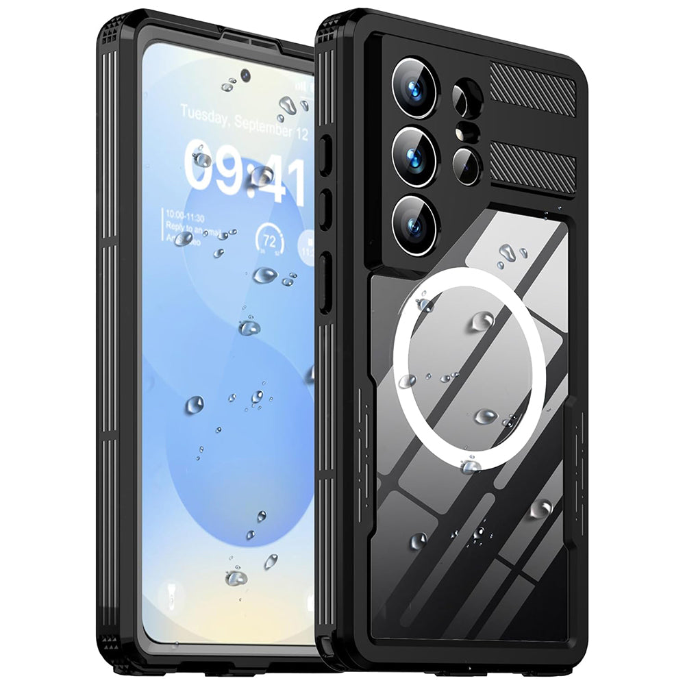 Husa de protectie ShellBox Waterproof IP68 compatibil cu Samsung Galaxy S26 Ultra, Negru