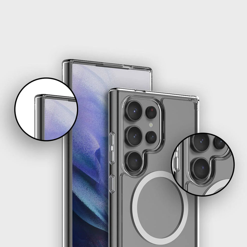 Husa de protectie Blueo Crystal Anti-Drop Series MagSafe compatibil cu Samsung Galaxy S26 Plus, Transparent