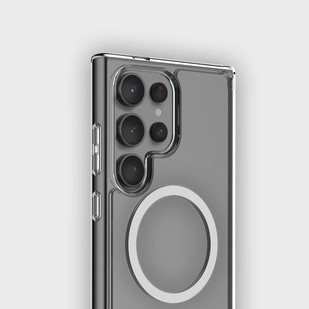 Husa de protectie Blueo Crystal Anti-Drop Series MagSafe compatibil cu Samsung Galaxy S26 Plus, Transparent