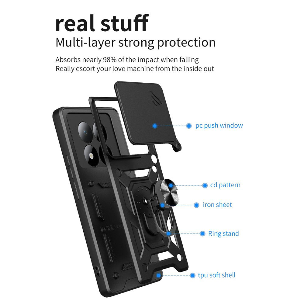 Husa de protectie Techsuit CamShield Series compatibil cu Xiaomi Redmi Note 15 Pro+ 5G / Poco M8 Pro 5G, Roz Auriu