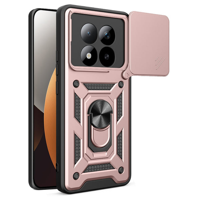 Husa de protectie Techsuit CamShield Series compatibil cu Xiaomi Redmi Note 15 Pro+ 5G / Poco M8 Pro 5G, Roz Auriu