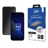 Folie de protectie 3mk HardGlass Max compatibil cu iPhone 16 Pro Max, Privacy