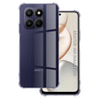 Husa de protectie Techsuit Shockproof Clear Silicone compatibil cu Honor 400 Smart 5G / 400 Smart 4G / X7d 4G, Negru Fumuriu