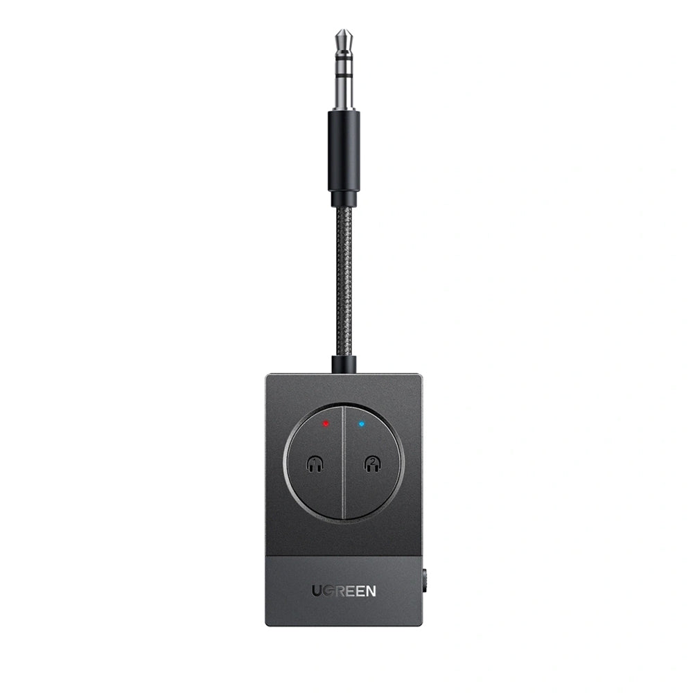 Adaptor Ugreen Transmitter Audio Adapter BT305 (65706), Type-C, Jack 3.5mm, Bluetooth 5.4, Dual Pairing, LED Lights, Negru