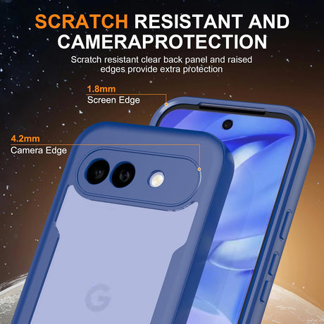 Folie de protectie Techsuit ColorVerse 360 Series + compatibil cu Google Pixel 10a, Albastru