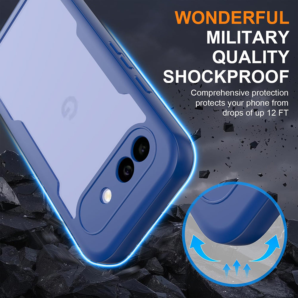 Folie de protectie Techsuit ColorVerse 360 Series + compatibil cu Google Pixel 10a, Albastru