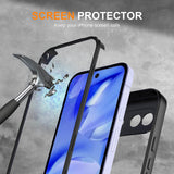 Folie de protectie Techsuit ColorVerse 360 Series + compatibil cu Google Pixel 10a, Negru