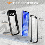 Folie de protectie Techsuit ColorVerse 360 Series + compatibil cu Google Pixel 10a, Negru