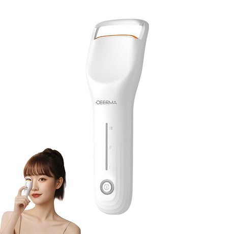 Gadget Deerma Eyelash Curler (JM01), Bionic, Smart 3-Level Heat Control, 400mAh, 2W, Safe Color-Changing Silicone, Alb