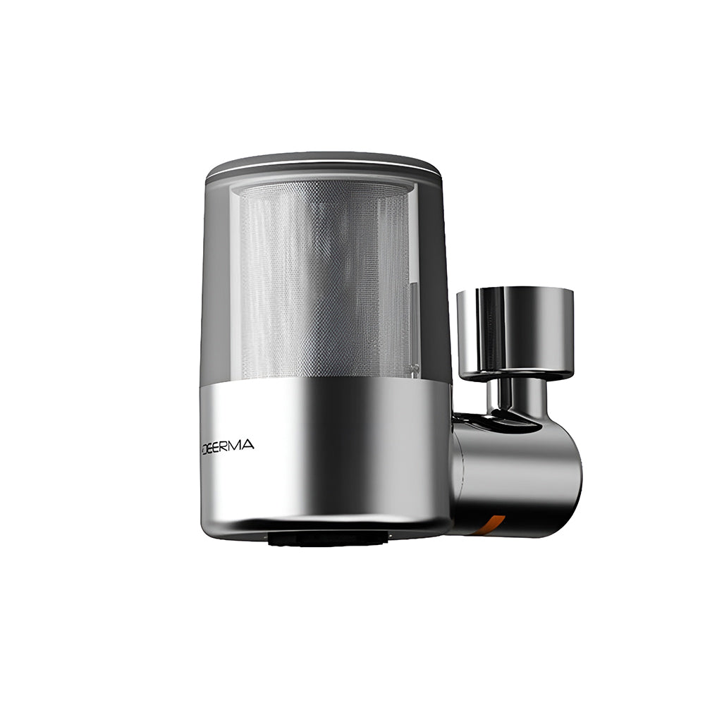 Gadget Deerma Faucet Water Filter (LT01), Dual Filtration, 2x Water Modes, Bacteria-Free, Air-phase Pressurized Flow, 720°, Gri