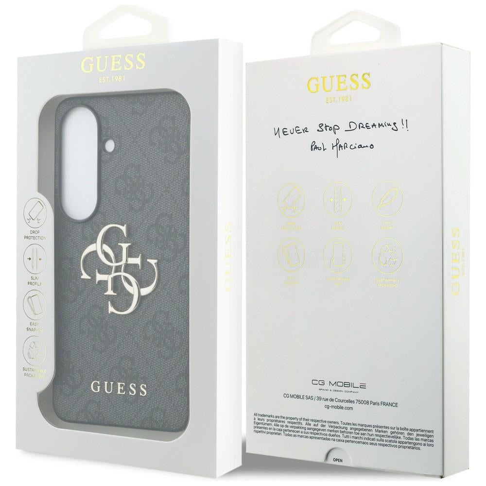 Husa de protectie Guess Hardcase 4G Big Metal Logo (GUHCS26S4GMGGR) compatibil cu Samsung Galaxy S26, Negru