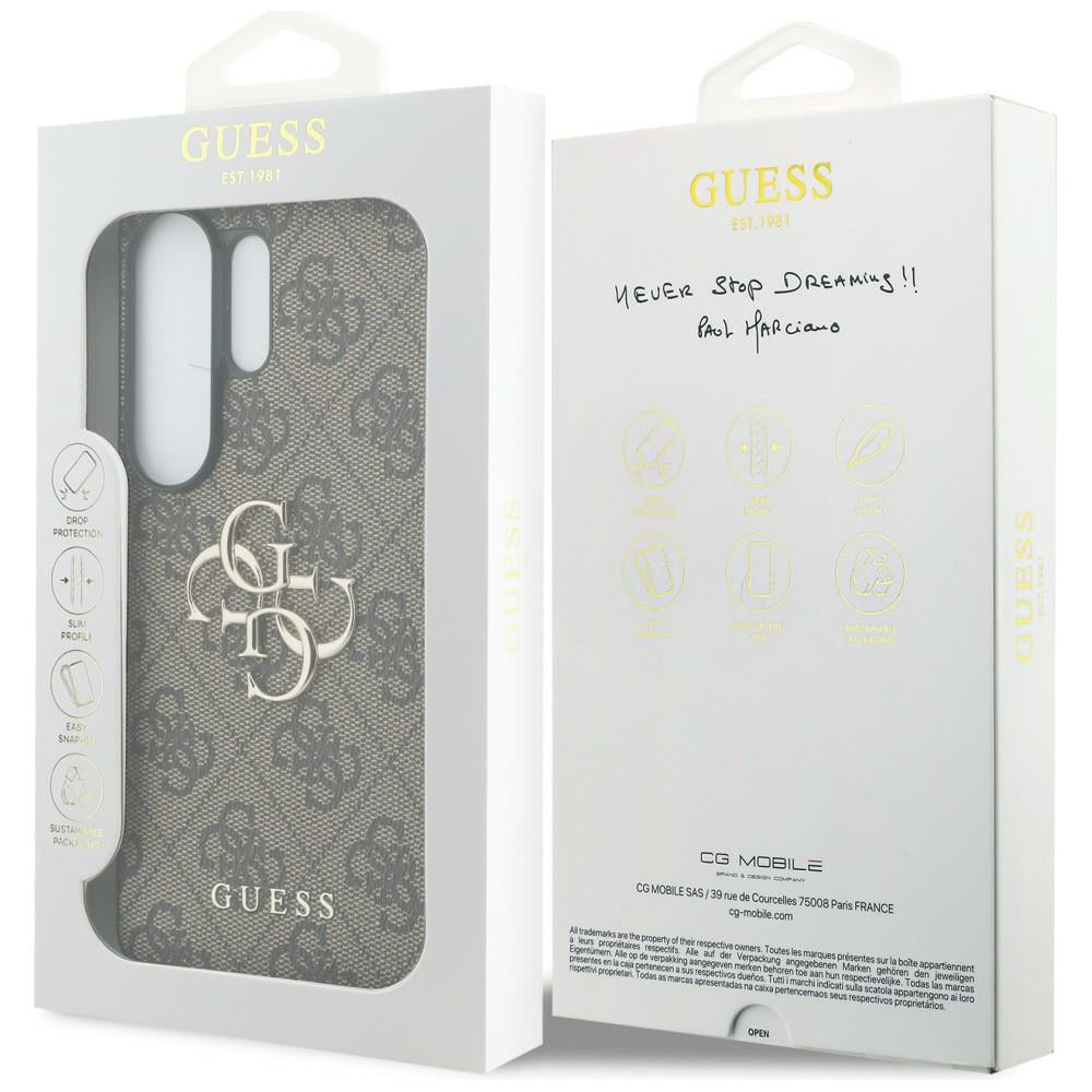 Husa de protectie Guess Hardcase 4G Big Metal Logo (GUHCS26L4GMGBR) compatibil cu Samsung Galaxy S26 Ultra, Maro