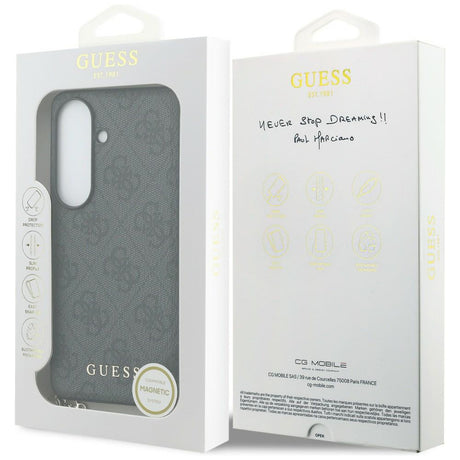 Husa de protectie Guess Hardcase 4G Classic Logo Charm (GUHMS26SGF4GGR) compatibil cu Samsung Galaxy S26, Negru