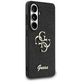 Husa de protectie Guess Fixed Glitter Big 4G Metal Logo (GUHCS26SHG4SGK) compatibil cu Samsung Galaxy S26, Negru