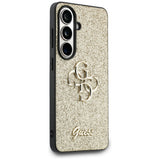 Husa de protectie Guess Fixed Glitter Big 4G Metal Logo (GUHCS26SHG4SGD) compatibil cu Samsung Galaxy S26, Auriu