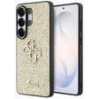 Husa de protectie Guess Fixed Glitter Big 4G Metal Logo (GUHCS26LHG4SGD) compatibil cu Samsung Galaxy S26 Ultra, Auriu