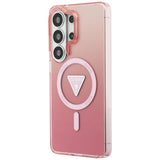 Husa de protectie Guess IML Gradient Triangle MagSafe (GUHMS26LHGTMLCGP) compatibil cu Samsung Galaxy S26 Ultra, Roz