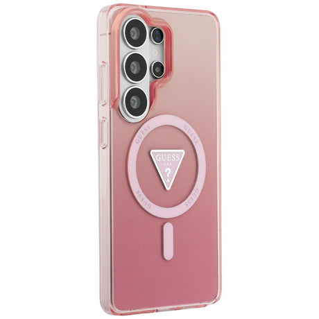 Husa de protectie Guess IML Gradient Triangle MagSafe (GUHMS26LHGTMLCGP) compatibil cu Samsung Galaxy S26 Ultra, Roz