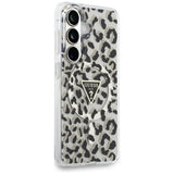 Husa de protectie Guess IML Leopard Print Triangle MagSafe (GUHMS26SHLEGTGLK) compatibil cu Samsung Galaxy S26, Negru