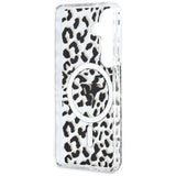 Husa de protectie Guess IML Leopard Print Triangle MagSafe (GUHMS26SHLEGTGLK) compatibil cu Samsung Galaxy S26, Negru