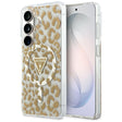 Husa de protectie Guess IML Leopard Print Triangle MagSafe (GUHMS26SHLEGTGLW) compatibil cu Samsung Galaxy S26, Maro