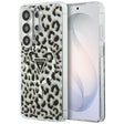 Husa de protectie Guess IML Leopard Print Triangle MagSafe (GUHMS26LHLEGTGLK) compatibil cu Samsung Galaxy S26 Ultra, Negru