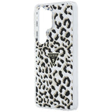 Husa de protectie Guess IML Leopard Print Triangle MagSafe (GUHMS26LHLEGTGLK) compatibil cu Samsung Galaxy S26 Ultra, Negru