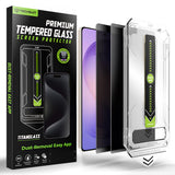 Folie de protectie Techsuit TitanGlass CrystalHD (set de 2) compatibil cu Samsung Galaxy S26 Ultra, Privacy