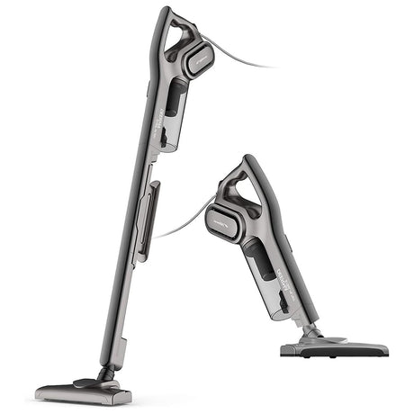 Deerma Vacuum Cleaner (DX700s), 600W, 0.6l, Dual Mode, with Round Brush, Long Crevice Nozzle, 5m Cord, Gri