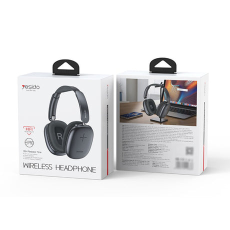 Casti Yesido Wireless (EP10), with Bluetooth, Hi-Fi, Support Jack, 400mAh, Negru