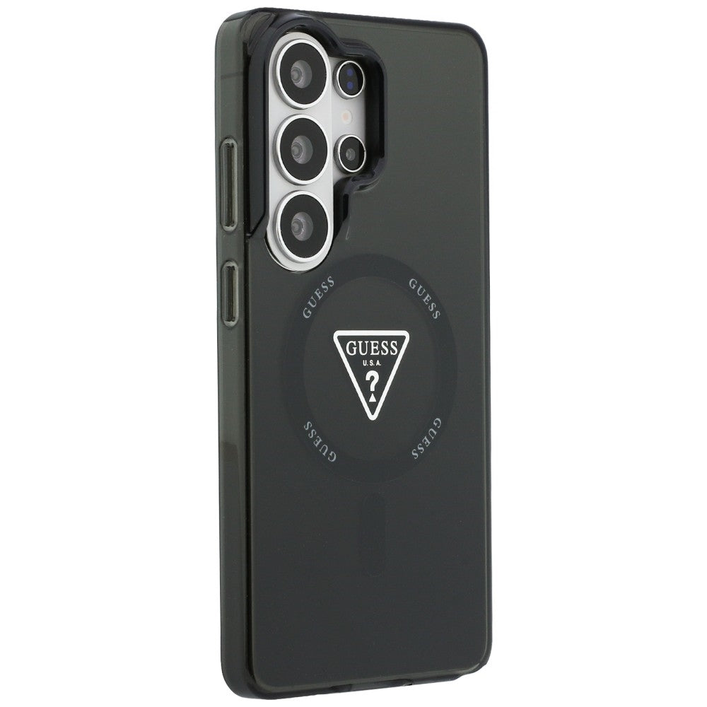 Husa de protectie Guess IML Gradient Triangle MagSafe (GUHMS26LHGTMLCGK) compatibil cu Samsung Galaxy S26 Ultra, Negru