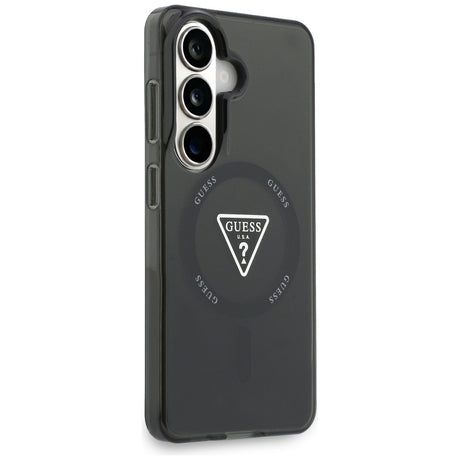 Husa de protectie Guess IML Gradient Triangle MagSafe (GUHMS26SHGTMLCGK) compatibil cu Samsung Galaxy S26, Negru