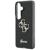 Husa de protectie Guess IML Big Metal 4G Script (GUHCS26S5HC4MLSK) compatibil cu Samsung Galaxy S26, Negru