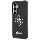 Husa de protectie Guess IML Big Metal 4G Script (GUHCS26S5HC4MLSK) compatibil cu Samsung Galaxy S26, Negru
