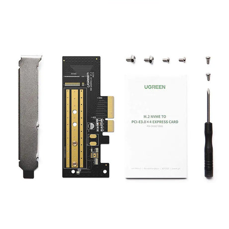 Stocare Ugreen Expansion Card CM302 (70503), M.2 NVME to PCIe 3.0 X4 Adapter, PCI-E x4/x8/x16 Slots, 32Gbps, Negru