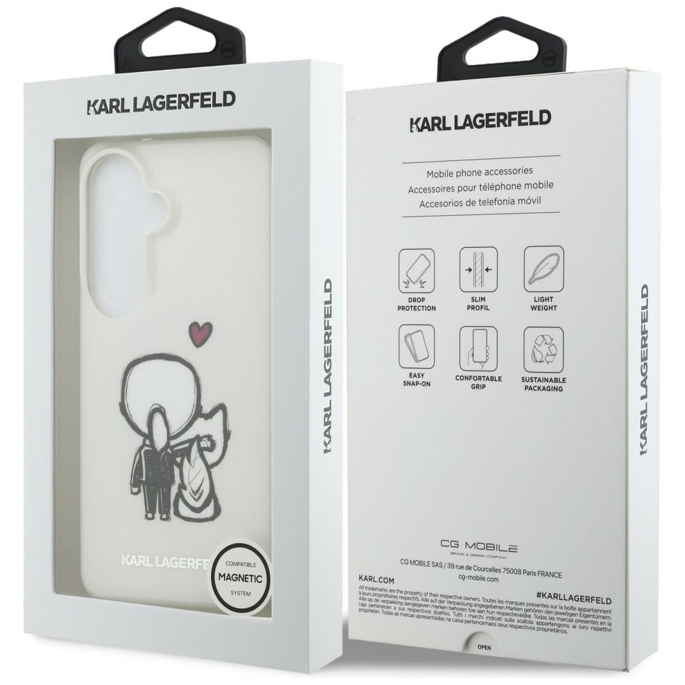 Husa de protectie Karl Lagerfeld IML compatibil cu Samsung Galaxy S26, Alb